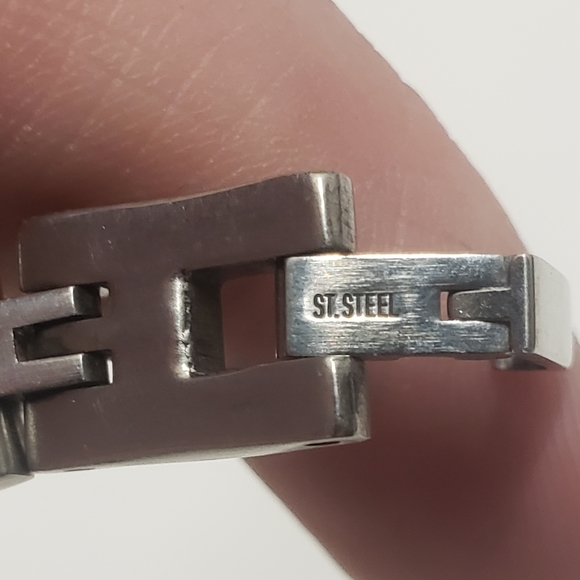 Monomania Business Casual Link Bracelet Mens Stainless Steel Bracelet - Picture 4 of 7